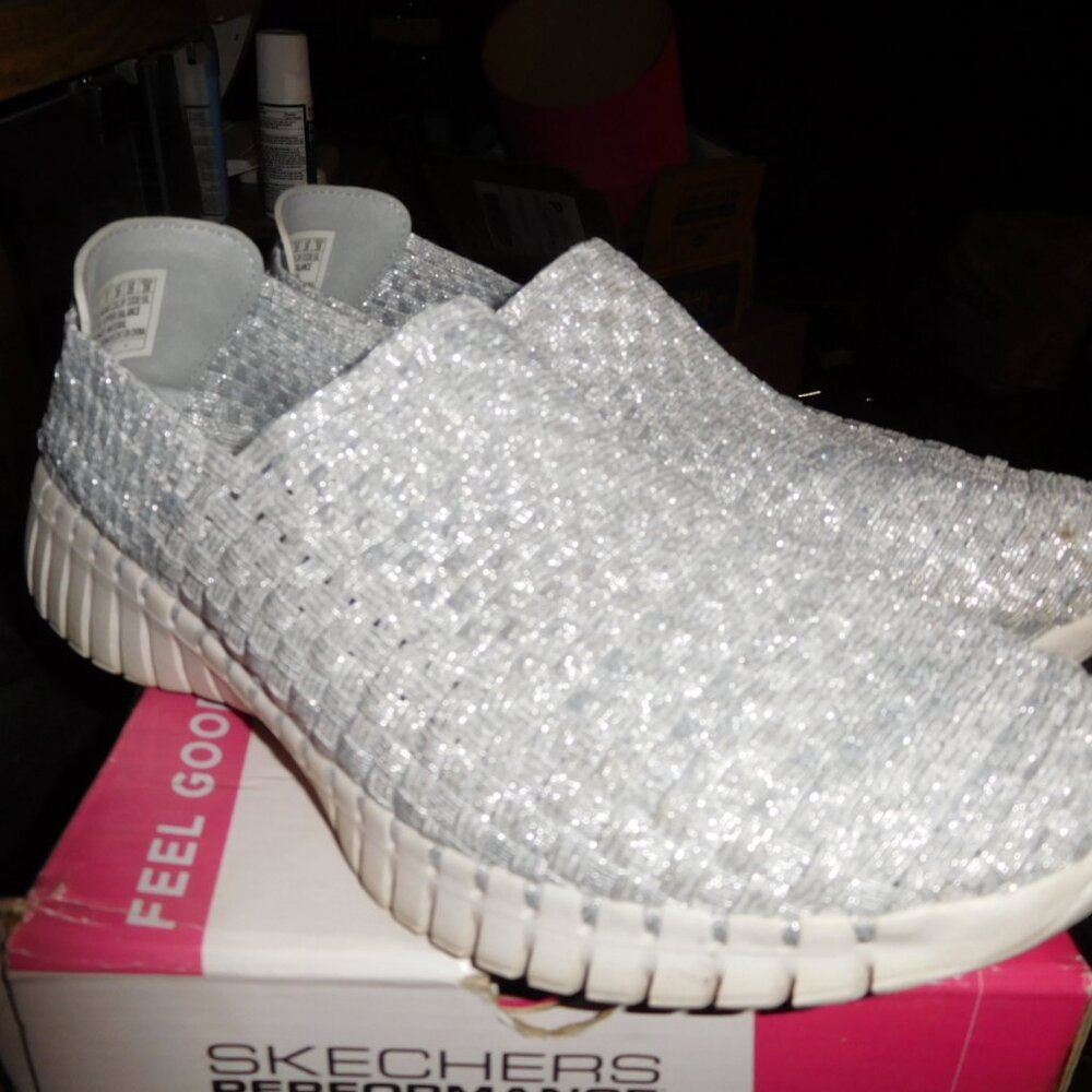 9M SKECHERS GO WALK SMART TWILIGHT SILVER - Picture 4 of 13